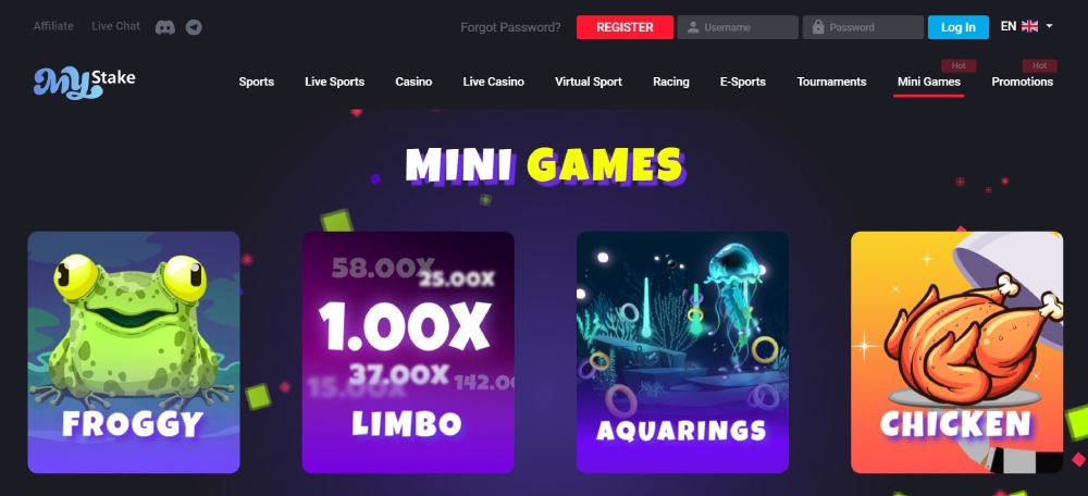 Mystake Casino Mini Games